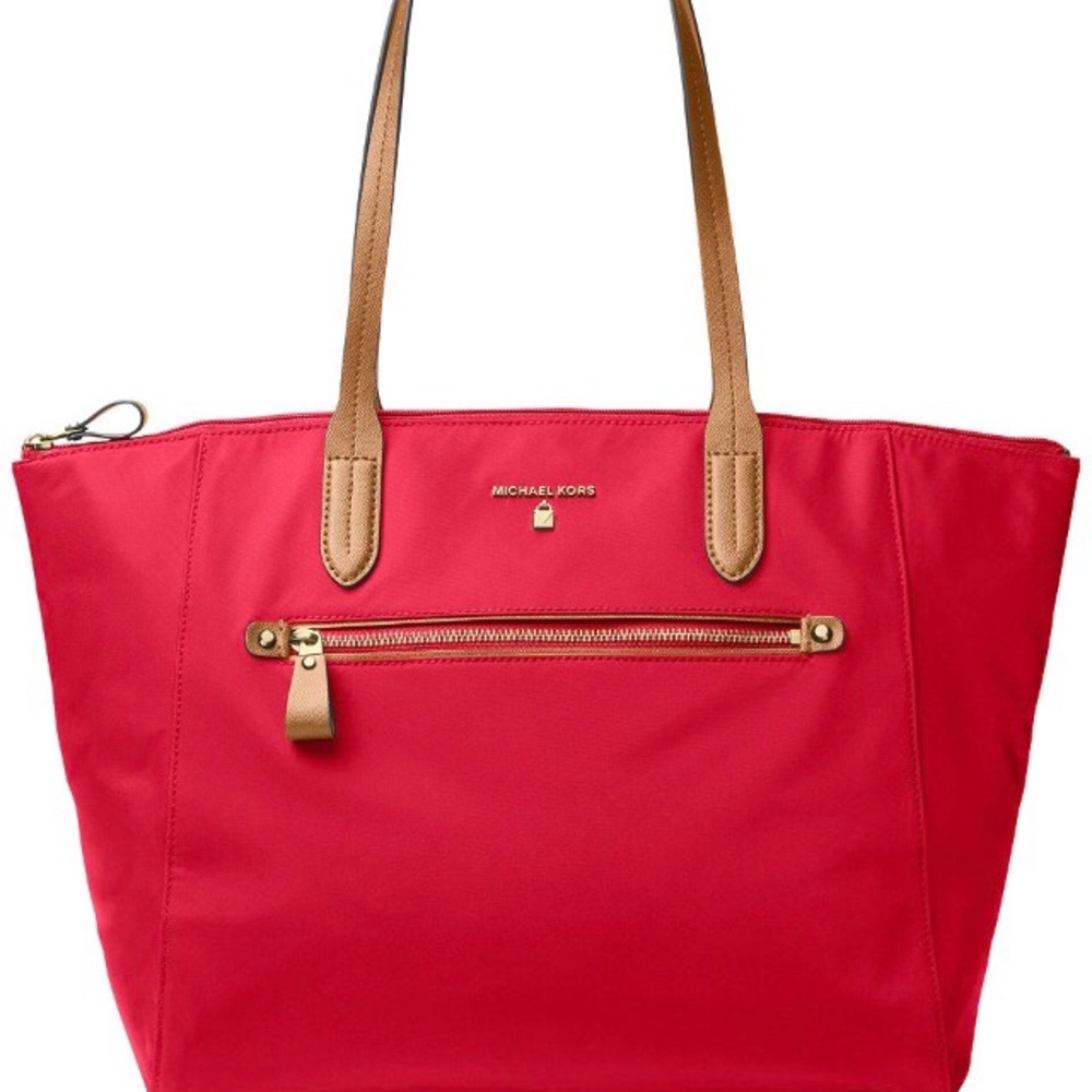 New Red Micheal Kors Large Tote